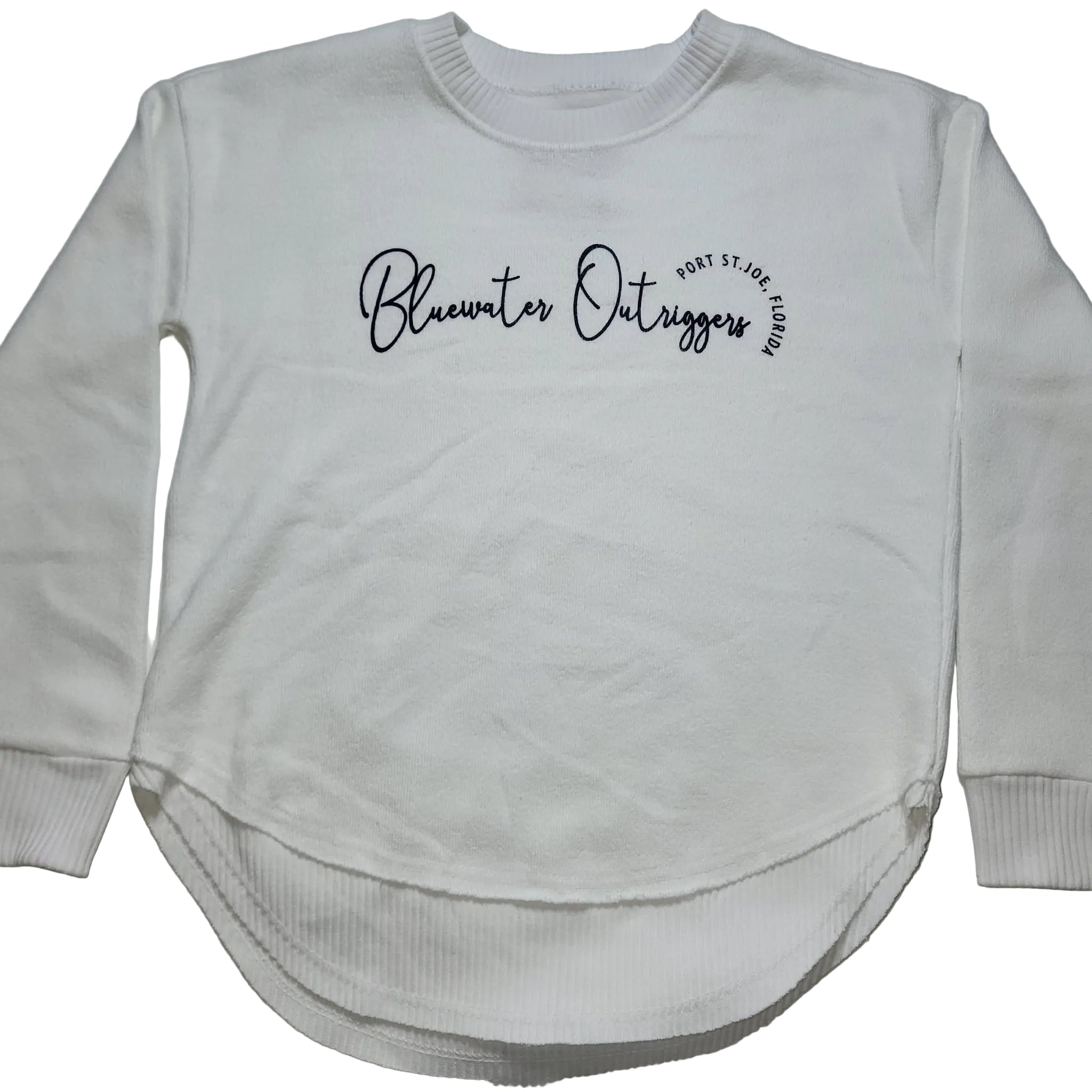 Nantucket Pullover with Round Hem White