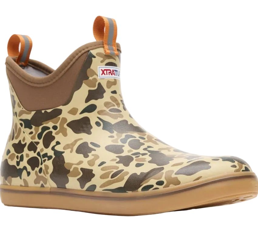 XTRATUF Men's 6" Ankle Deck Boot (Duck Camo)
