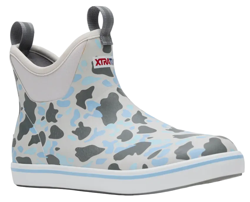 XTRATUF Men's 6" Ankle Deck Boot Duck Camo Ice
