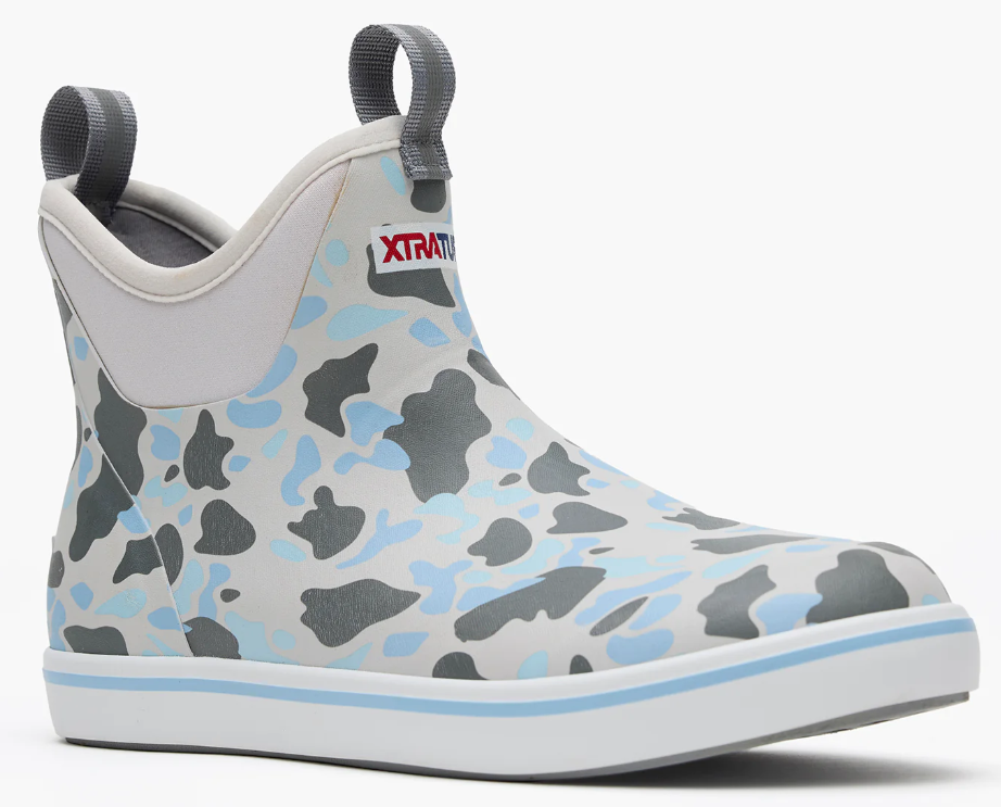 XTRATUF Men's 6" Ankle Deck Boot Duck Camo Ice