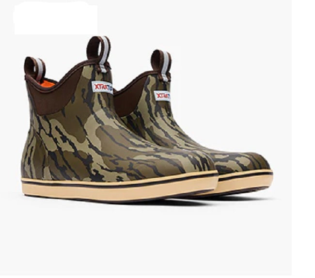 XTRATUF Men's 6" Ankle Deck Boot (Mossy Oak Bottomland)