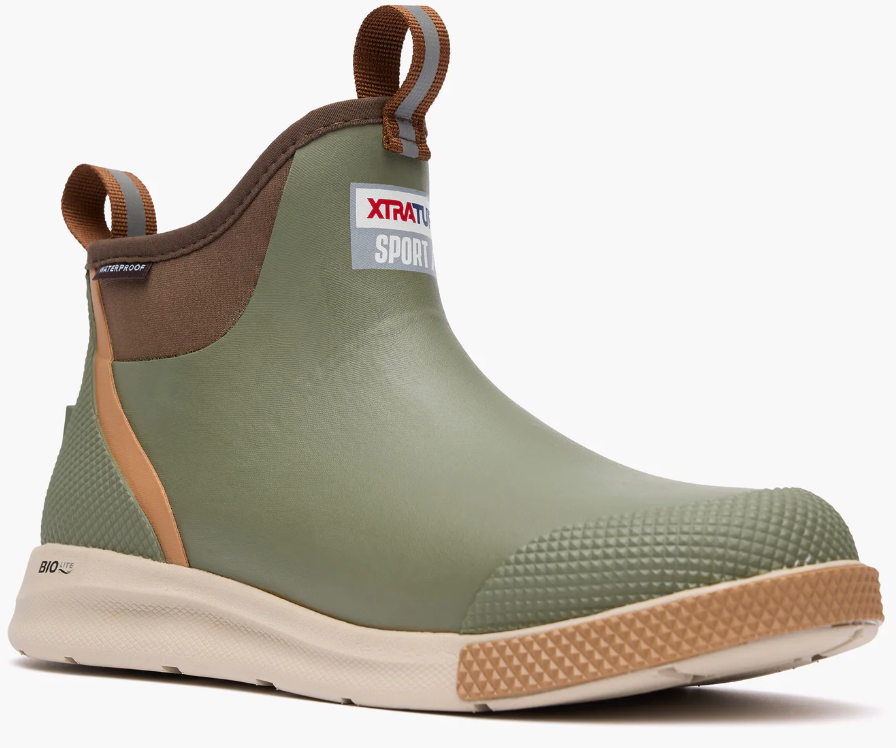 XTRATUF Men's 6" Ankle Deck Boot Sport Olive