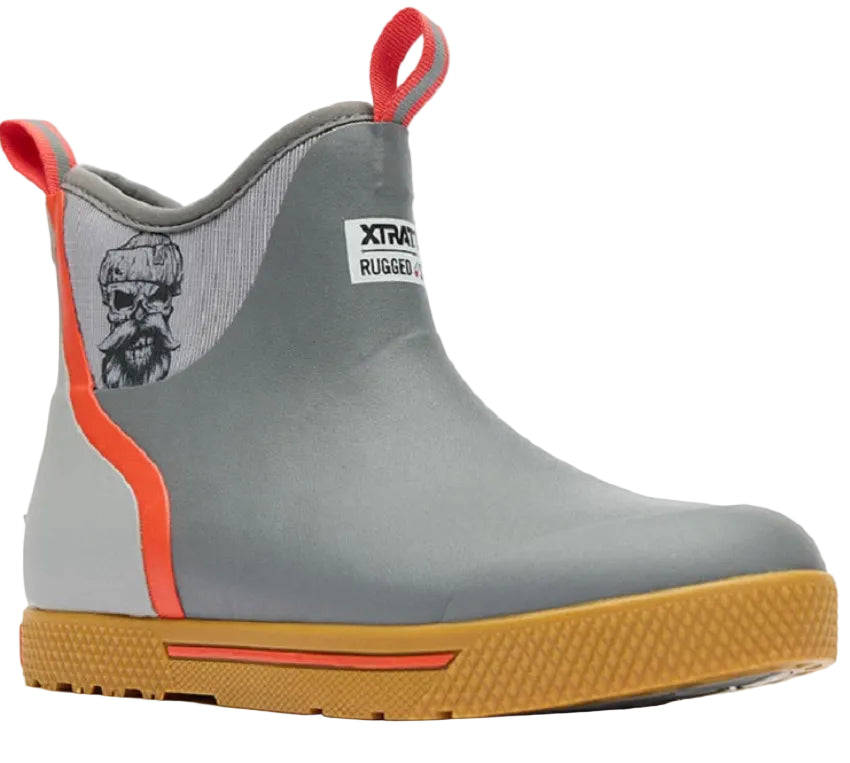 XTRATUF Men's Wheelhouse 6" Ankle Deck Boot (Grey)