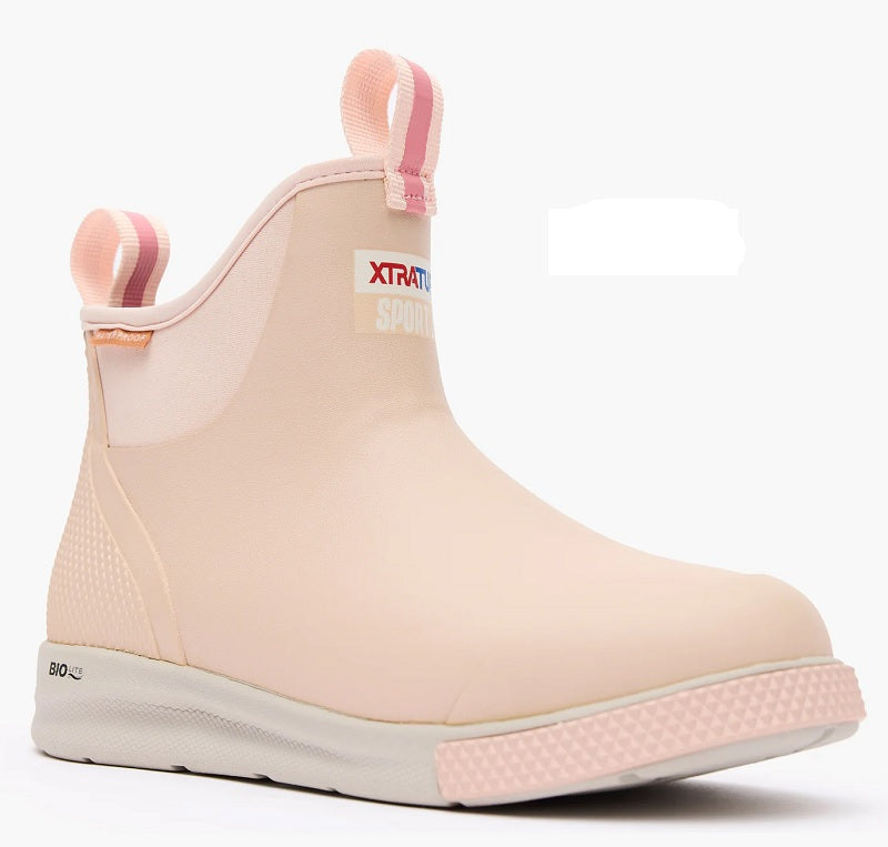 XTRATUF Women's 6" Ankle Deck Boot Sport (Blush Peach)
