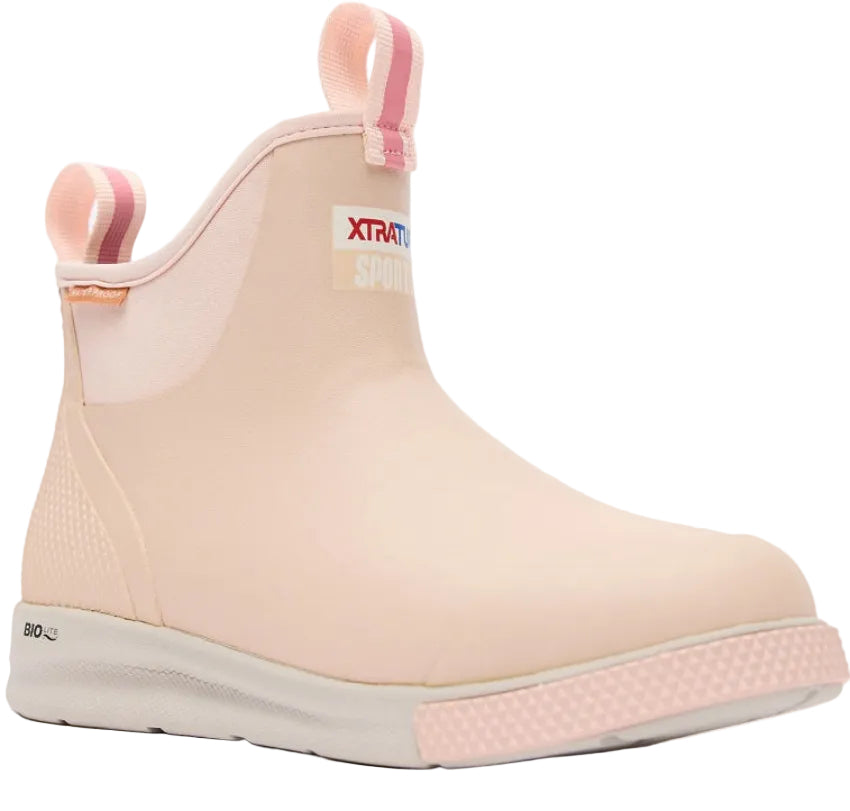 XTRATUF Women's 6" Ankle Deck Boot Sport (Blush Peach)