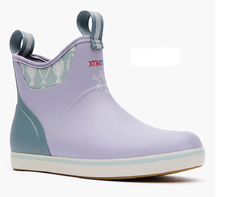 XTRATUF Women's Salmon Sisters 6" Ankle Deck Boot (Lavender)