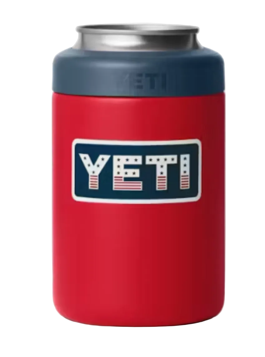 Yeti Rambler 12 oz Colster Can Cooler Red/Navy Badge