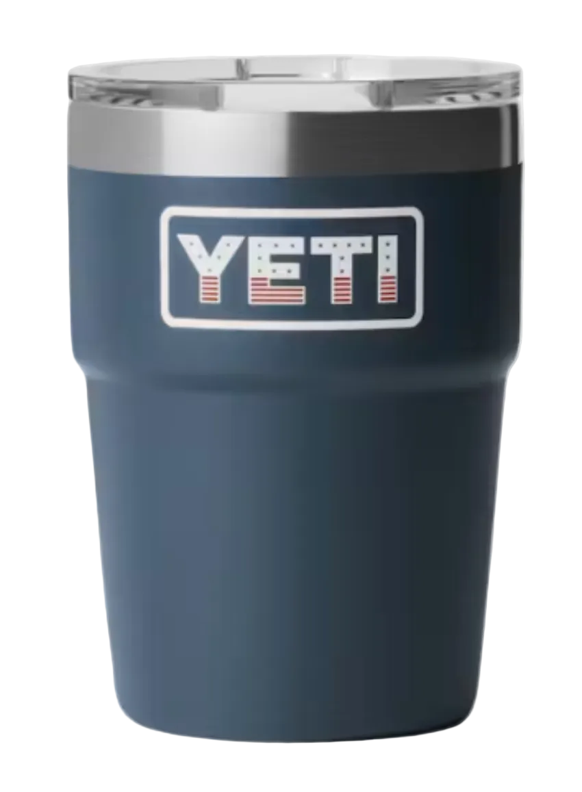 Yeti Rambler 16 oz Stackable Cup with Magslider Lid Navy Badge