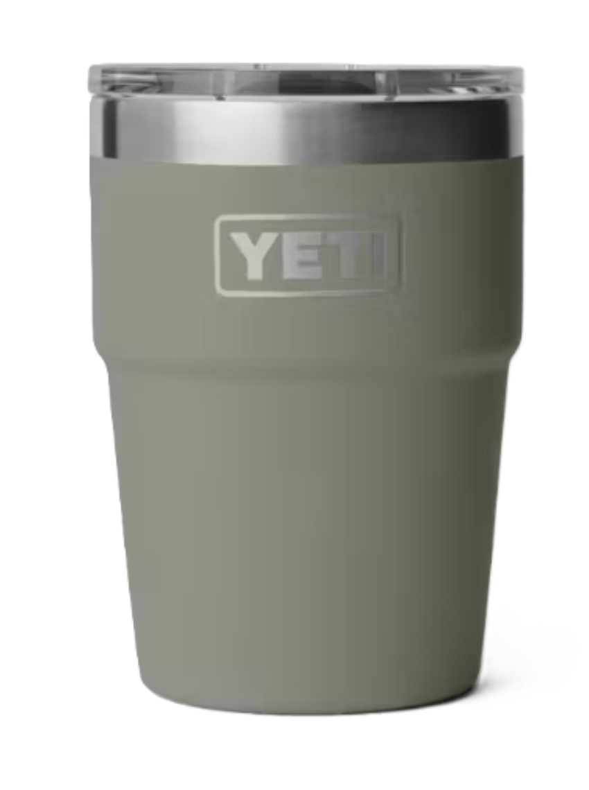 Yeti Rambler 16 oz Stackable Cup with Magslider Lid Pampa Green