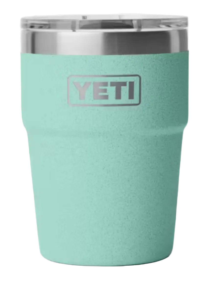Yeti Rambler 16 oz Stackable Cup with Magslider Lid Sea Stone