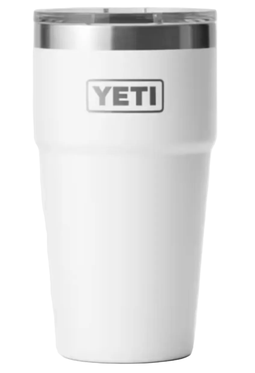 Yeti Rambler 20 oz Stackable Cup with MagSlider Lid White
