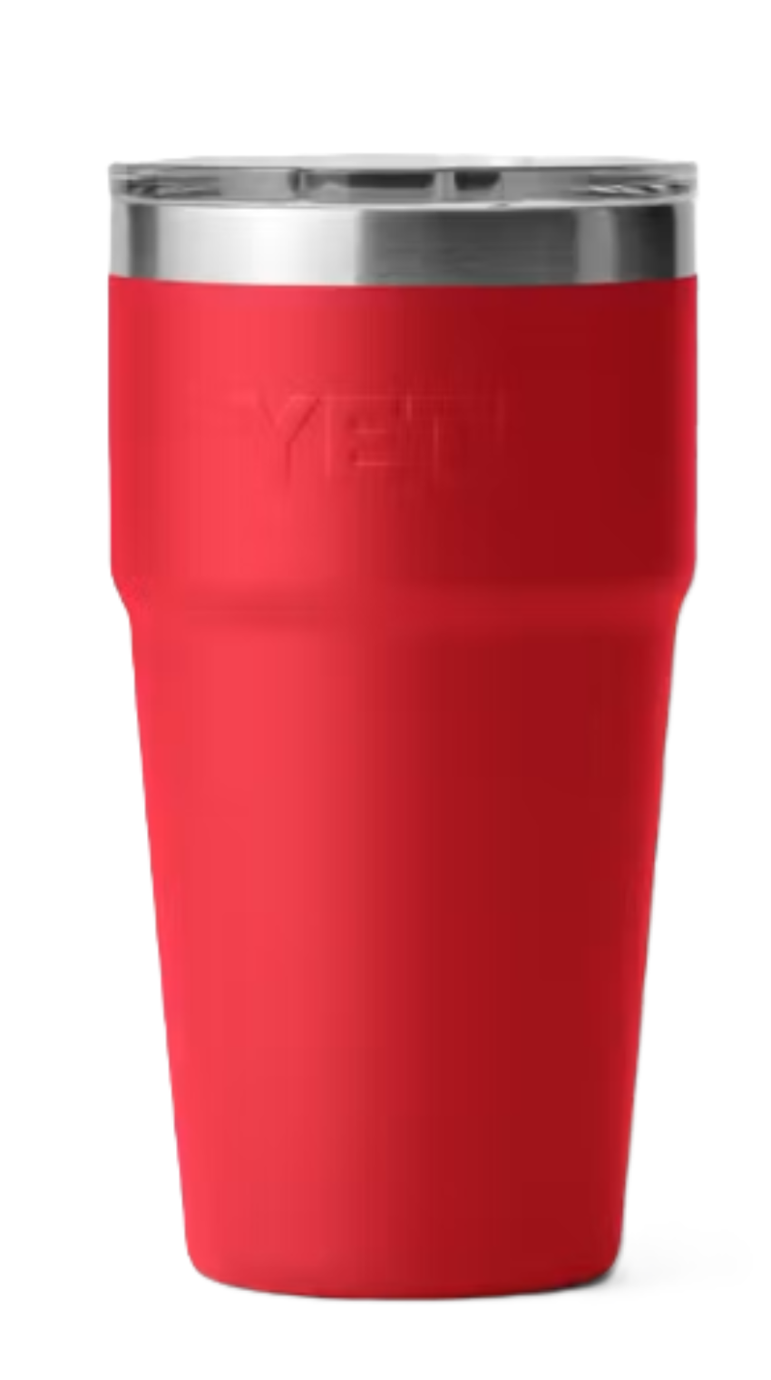 Yeti Rambler 20 oz Stackable Cup with Magslider Lid Rescue Red