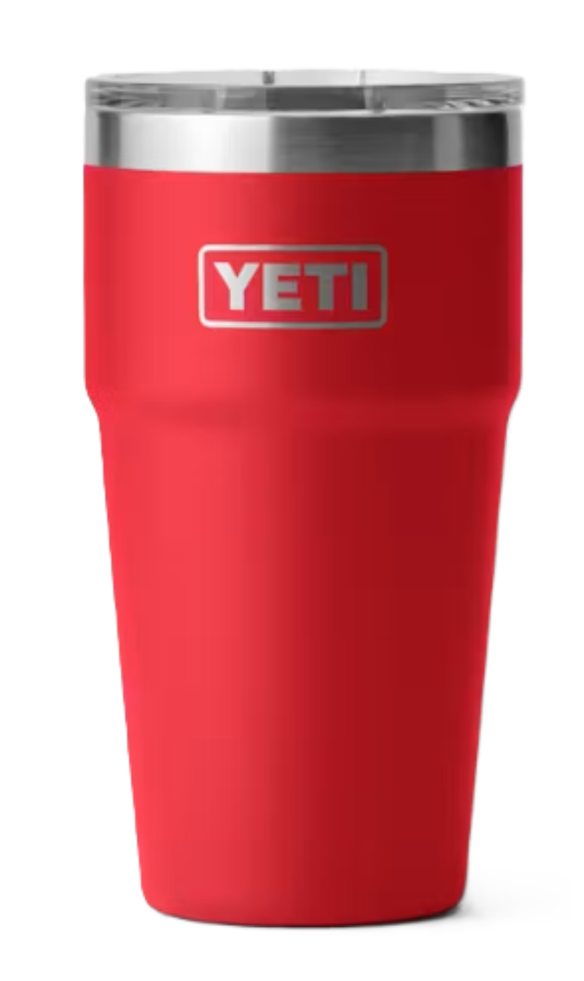 Yeti Rambler 20 oz Stackable Cup with Magslider Lid Rescue Red