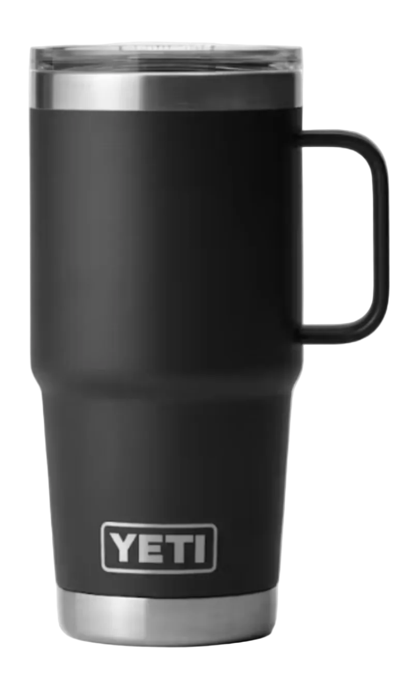 Yeti Rambler 20 oz Travel Mug with Stronghold Lid Black