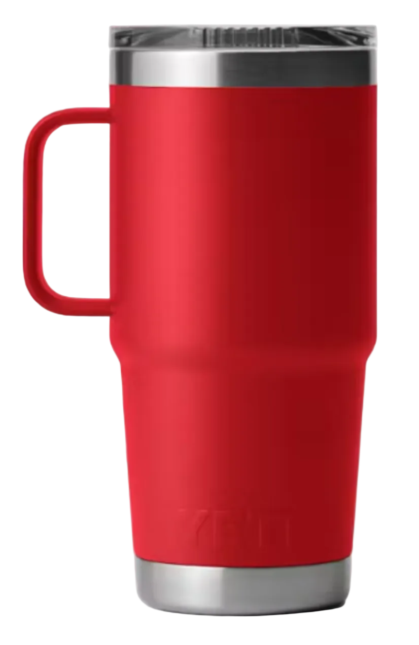 Yeti Rambler 20 oz Travel Mug with Stronghold Lid Rescue Red