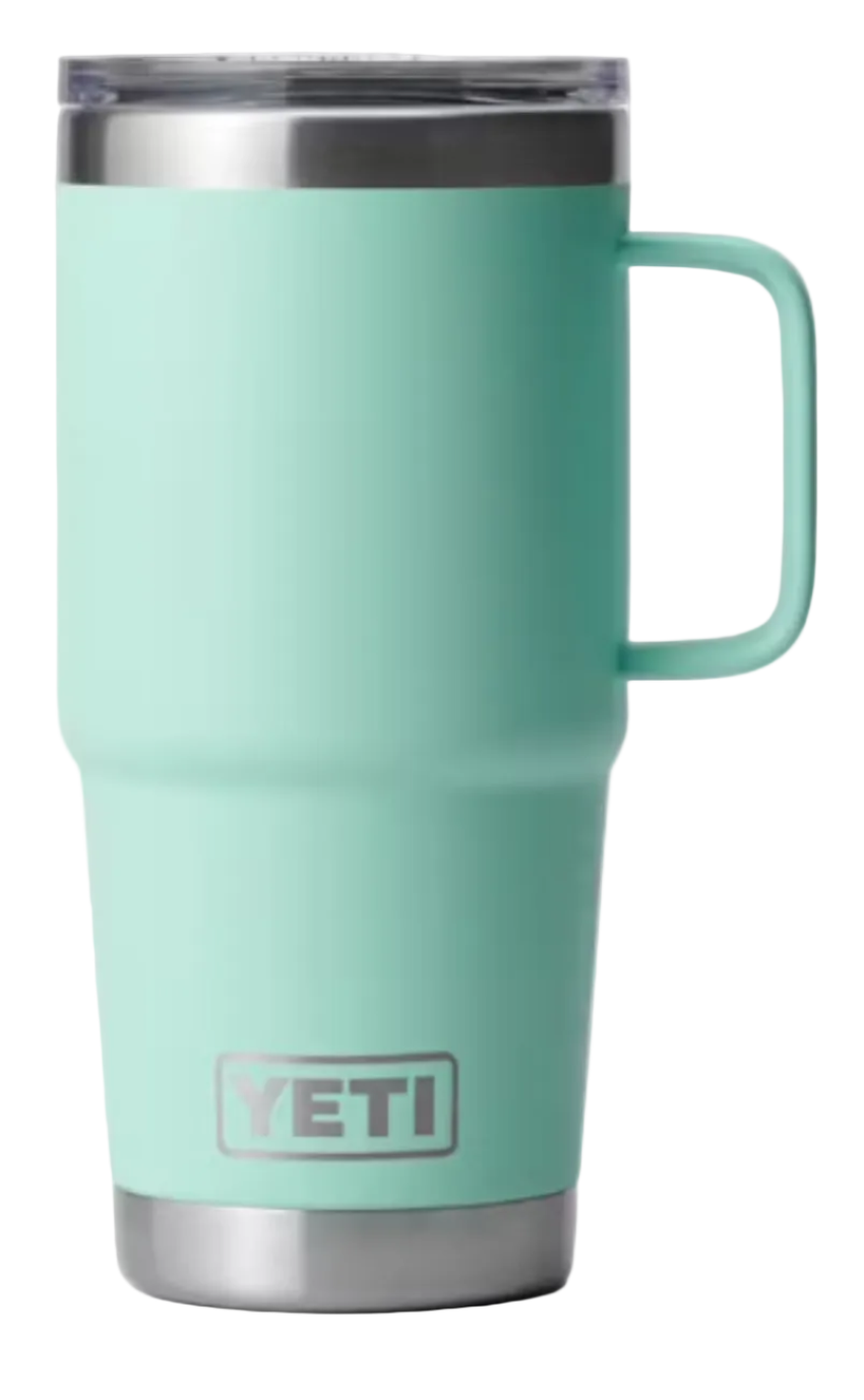 Yeti Rambler 20 oz Travel Mug with Stronghold Lid Seafoam