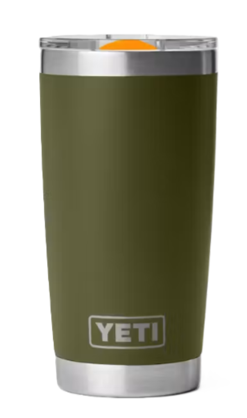 Yeti Rambler 20 oz Tumbler with Magslider Lid Olive