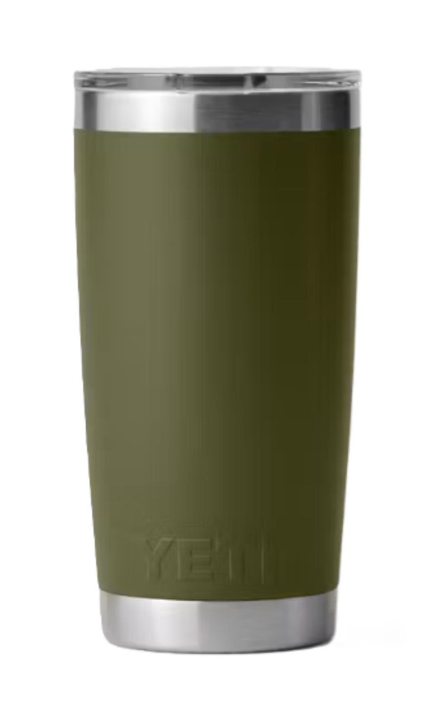 Yeti Rambler 20 oz Tumbler with Magslider Lid Olive