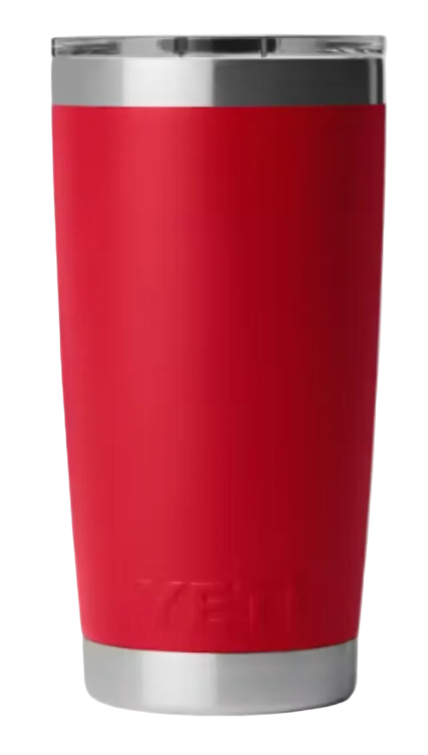 Yeti Rambler 20 oz Tumbler with Magslider Lid Rescue Red Badge