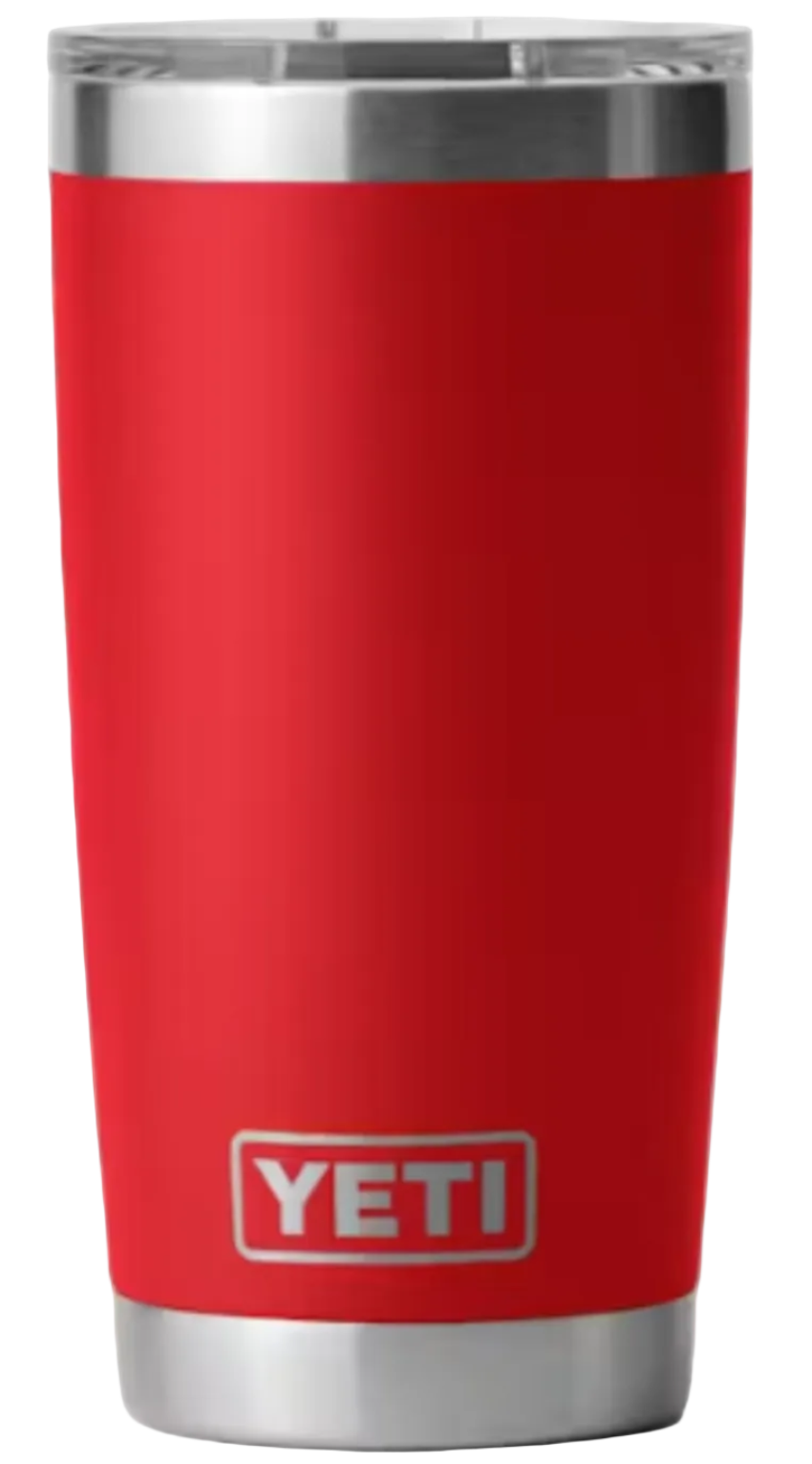 Yeti Rambler 20 oz Tumbler with Magslider Lid Rescue Red