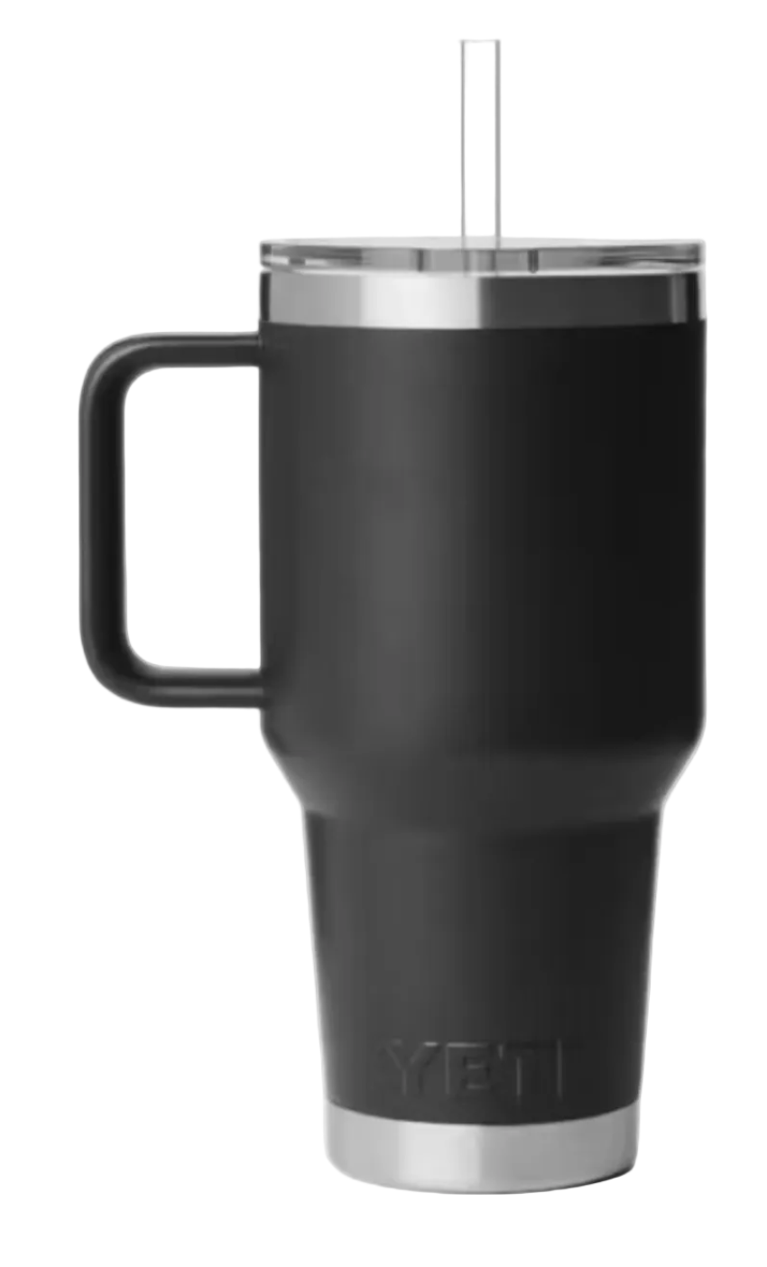 Yeti Rambler 35 oz Straw Mug with Straw Lid Black