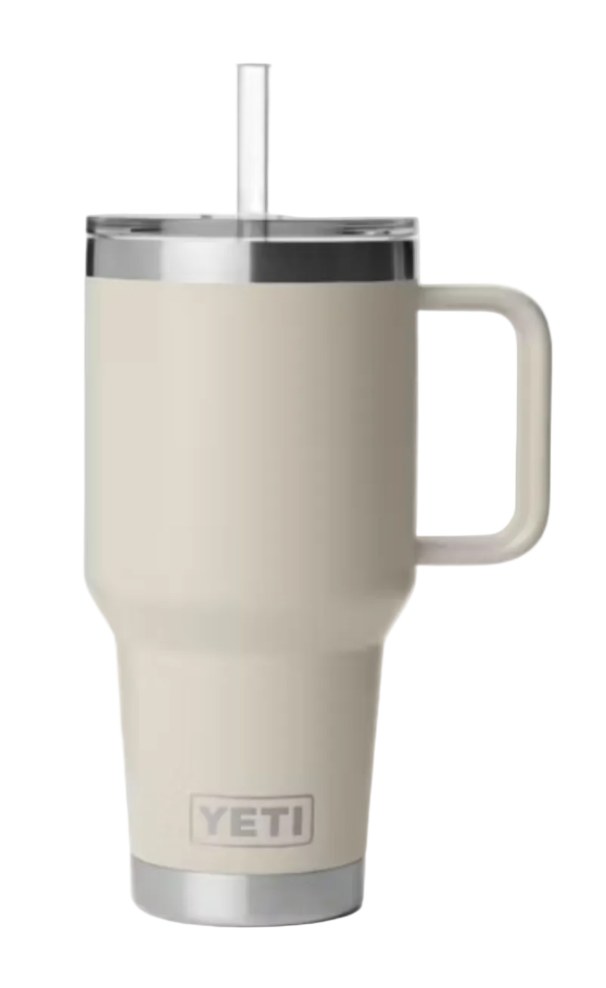 Yeti Rambler 35 oz Straw Mug with Straw Lid Cape Taupe