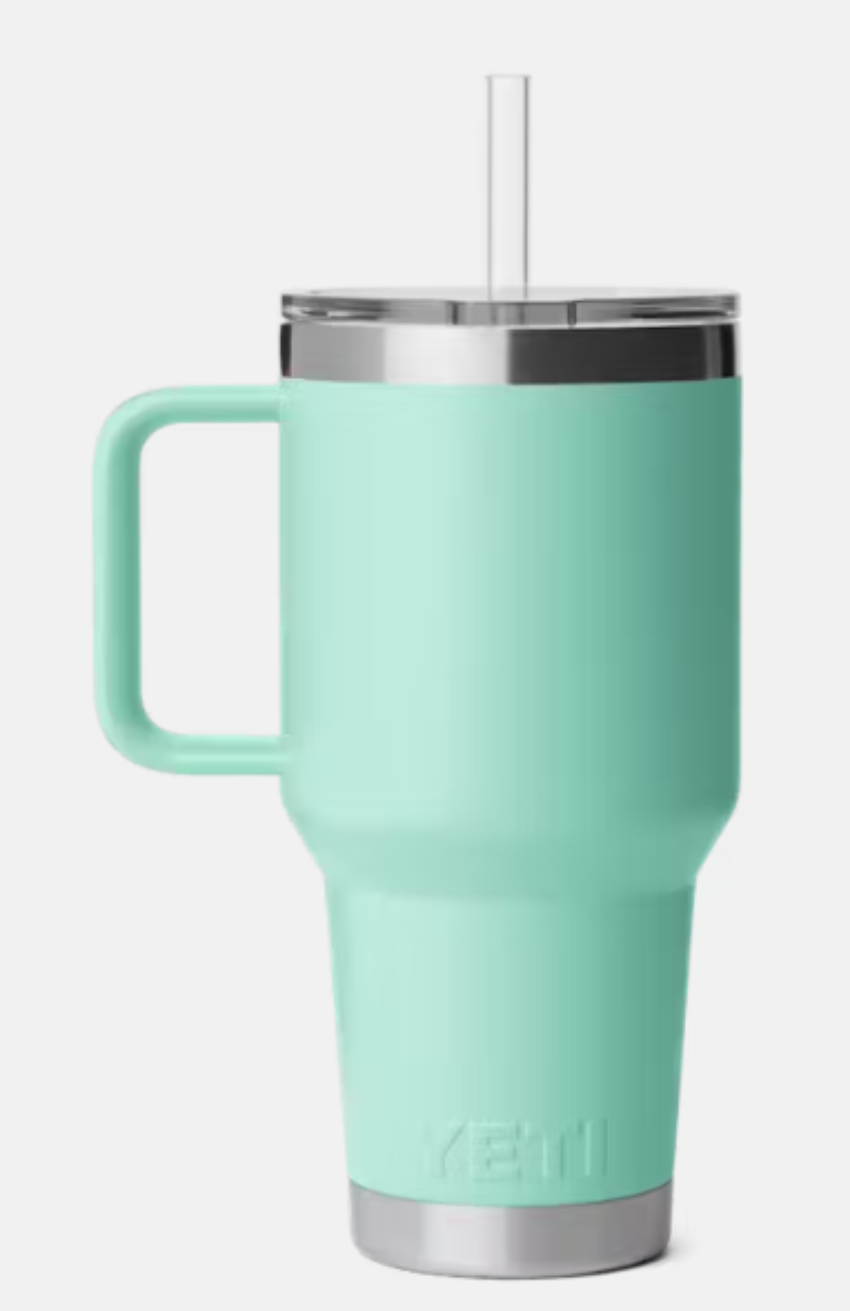 Yeti Rambler 35 oz Straw Mug with Straw Lid Seafoam