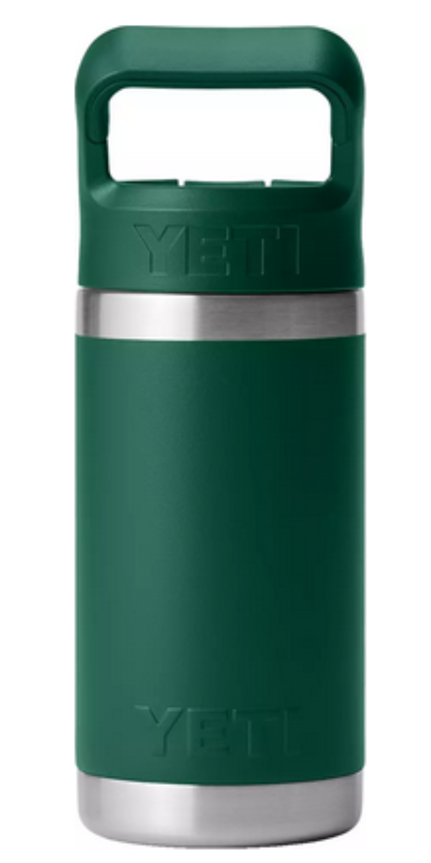 Yeti Rambler Jr 12 oz Kids Water Bottle Black Forest Green