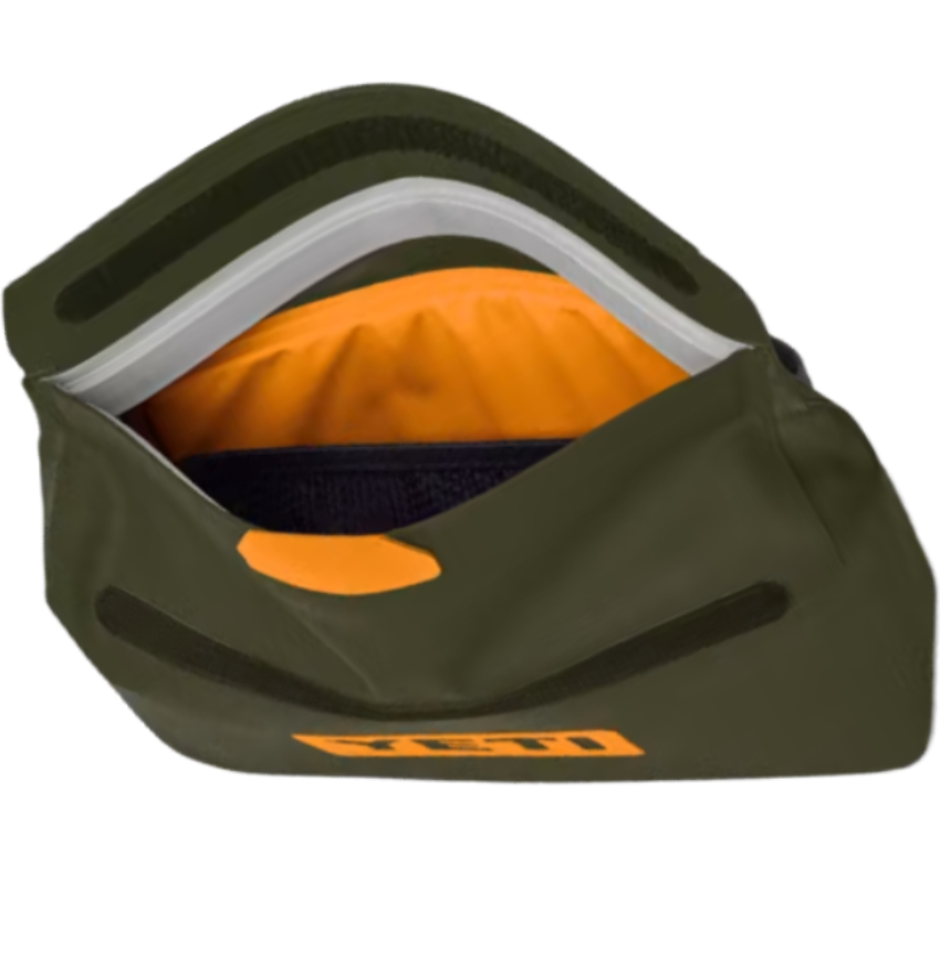 Yeti SideKick Dry 3L Waterproof Gear Case Olive/King Crab Orange