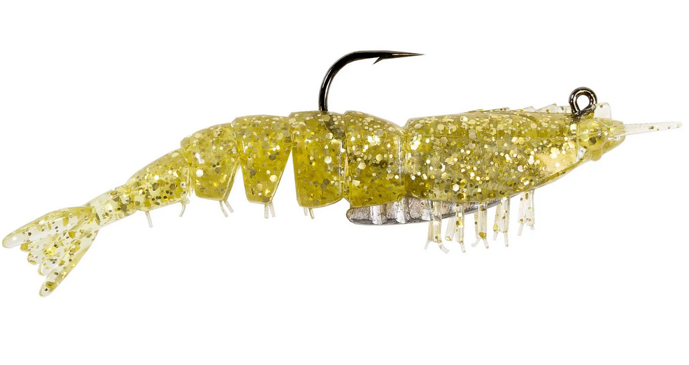 Z-Man EZ ShrimpZ Rigged 3-1/2" 2PK Gold Flake