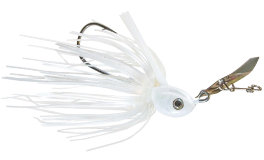 Z-Man Project Z Bladed Weedless Chatterbait 3/8 oz Pearl Ghost
