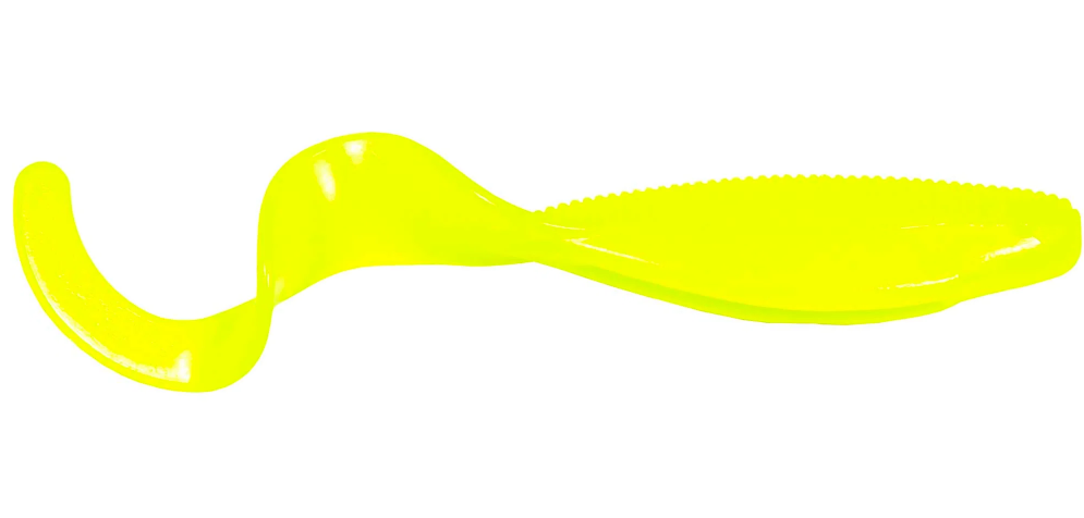 Z-Man Scented Curly TailZ 4" 5pk Hot Chartreuse