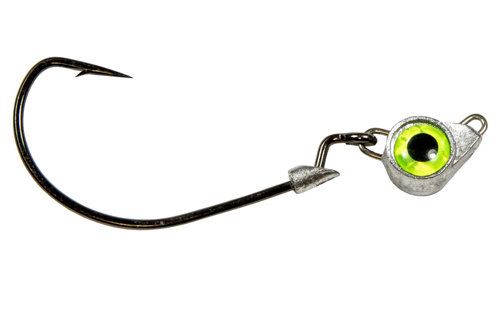 Z-Man Texas Eye Jigheads 1/4 oz 3pk Chartreuse