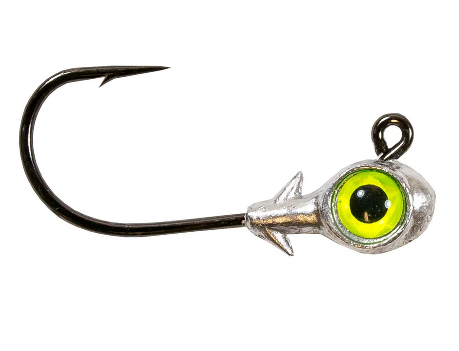 Z-Man Trout Eye Finesse Jigheads 3/16 oz 3PK Chartreuse