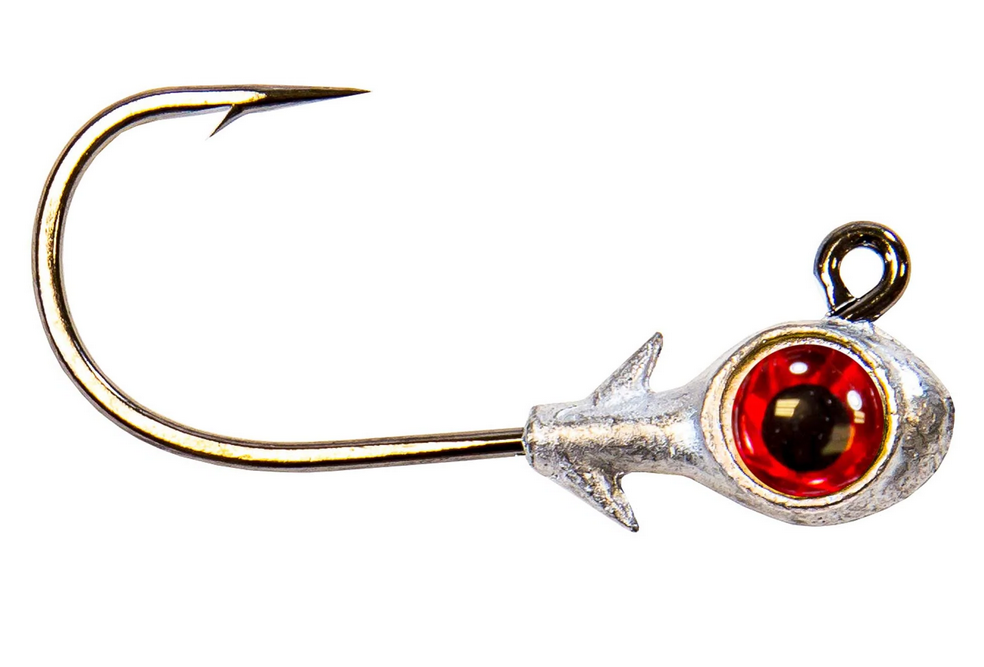 Z-Man Trout Eye Finesse Jigheads 3/16 oz 3PK Red