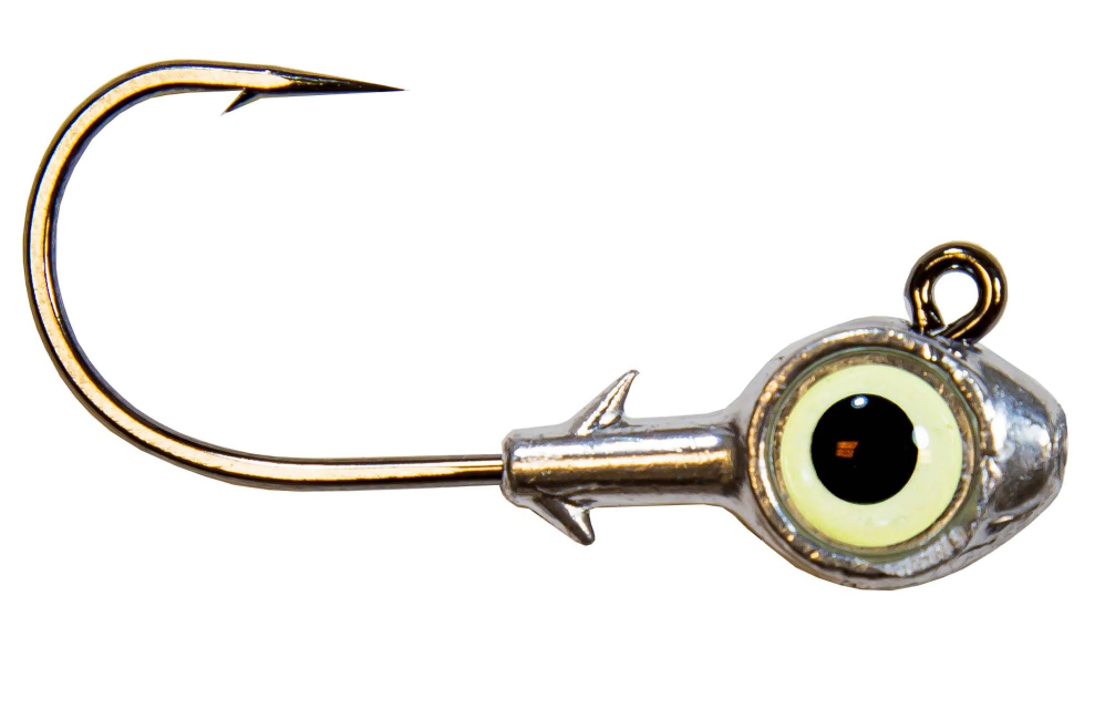 Z-Man Trout Eye Jigheads 1/4 oz 3pk GLOW