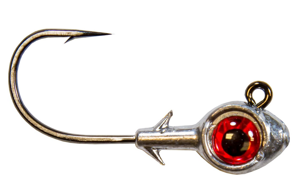 Z-Man Trout Eye Jigheads 1/4 oz 3PK Red