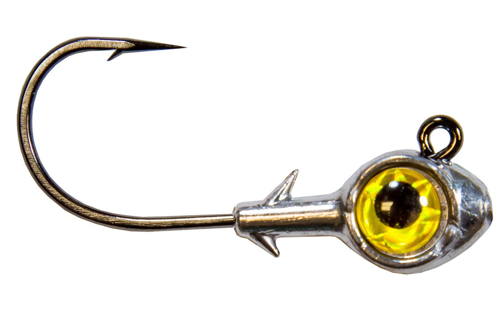 Z-Man Trout Eye Jigheads 1/8 oz 3PK Gold