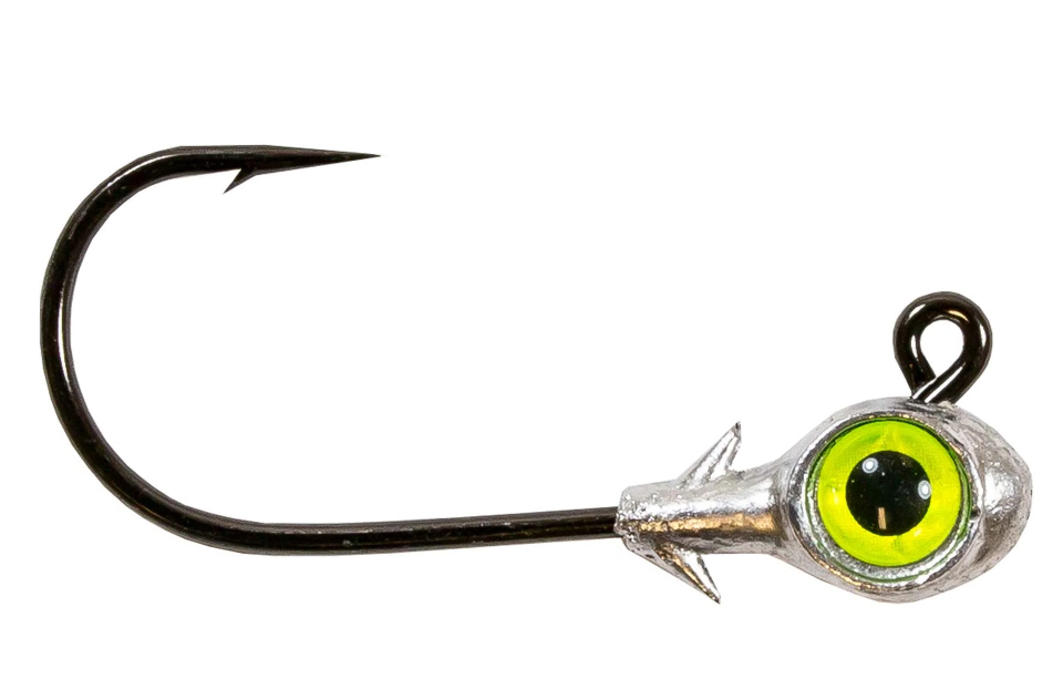 Z-Man Trout Eye Jigheads 1/8 oz Chartreuse