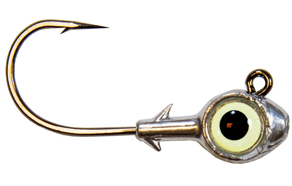 Z-Man Trout Eye Jigheads 1/8oz 3PK Glow