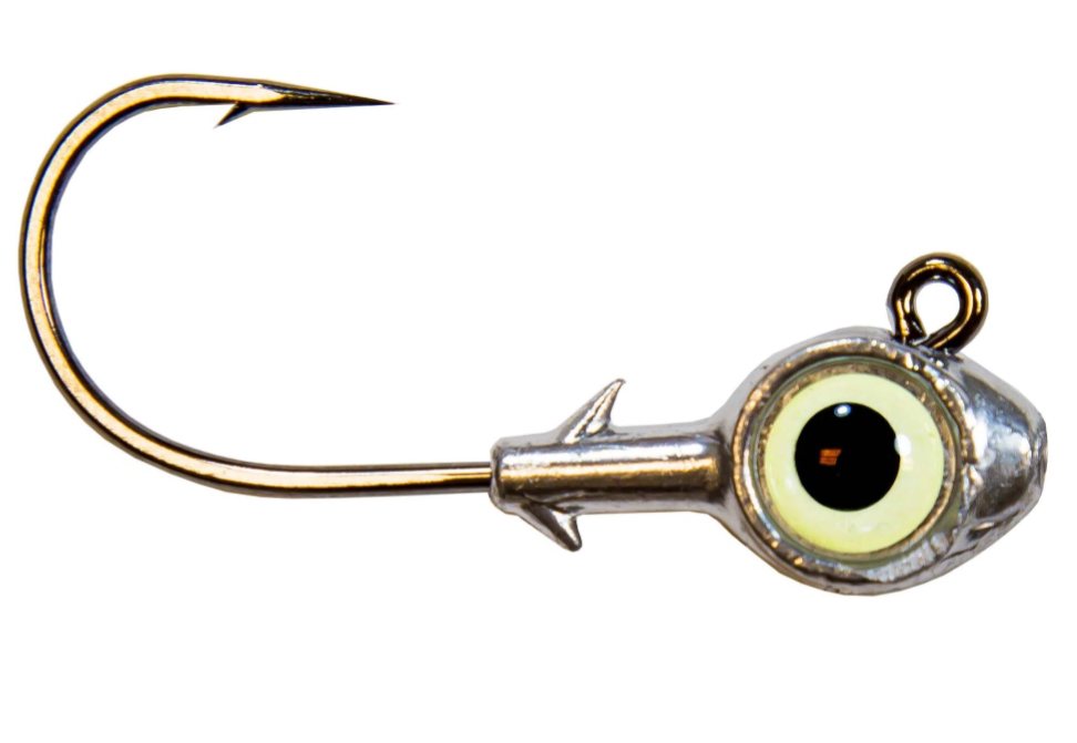 Z-Man Trout Eye Jigheads 3/16 oz 3pk Glow