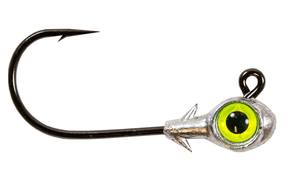 Z-man Trout Eye Jigheads 3/16 oz 3pk Chartreuse