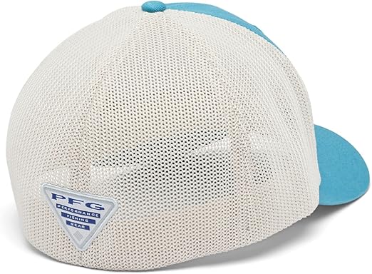 Columbia PFG Leather Fish Flag Mesh Hat L/XL 