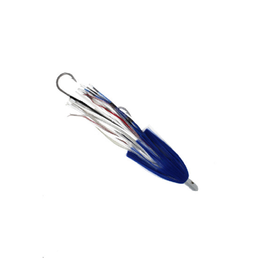 Wahoo Turbo Lure 16 oz. Purple/Black Weight: 16 oz. Color: Blue/White