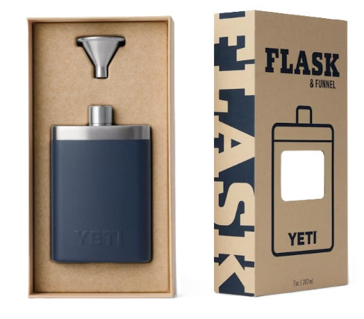 Yeti 7oz Flask And Funnel (Stainless Steel)