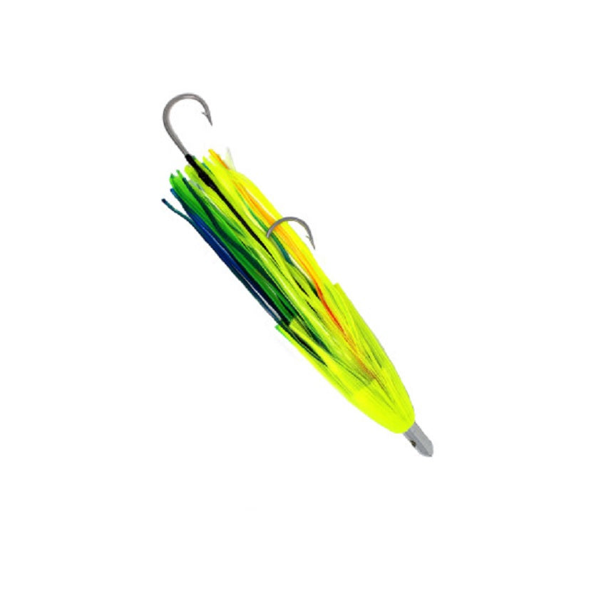 Wahoo Turbo Lure 16 oz. Purple/Black Weight: 16 oz. Color: Green/Yellow