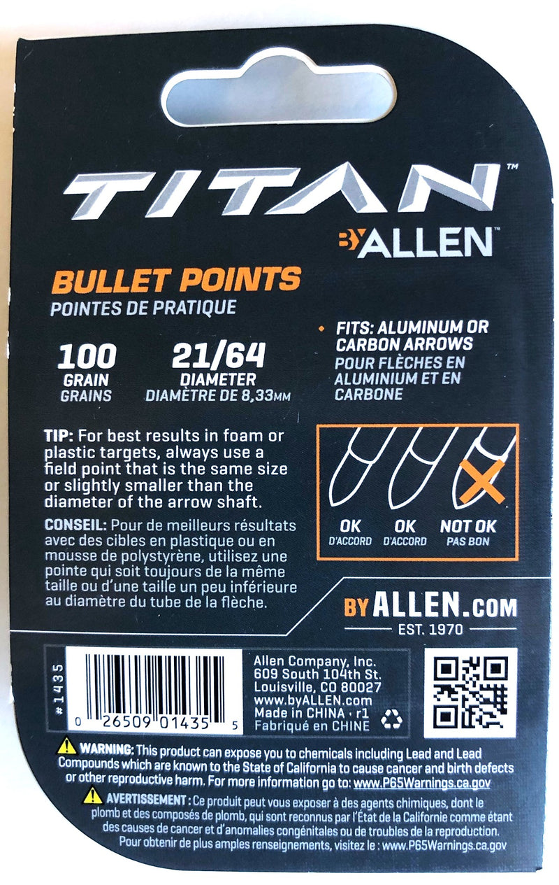 Allen Titan Bullet Points
