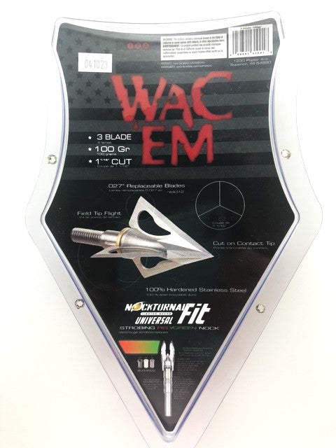 Wac'Em 3-Blade Broadhead 