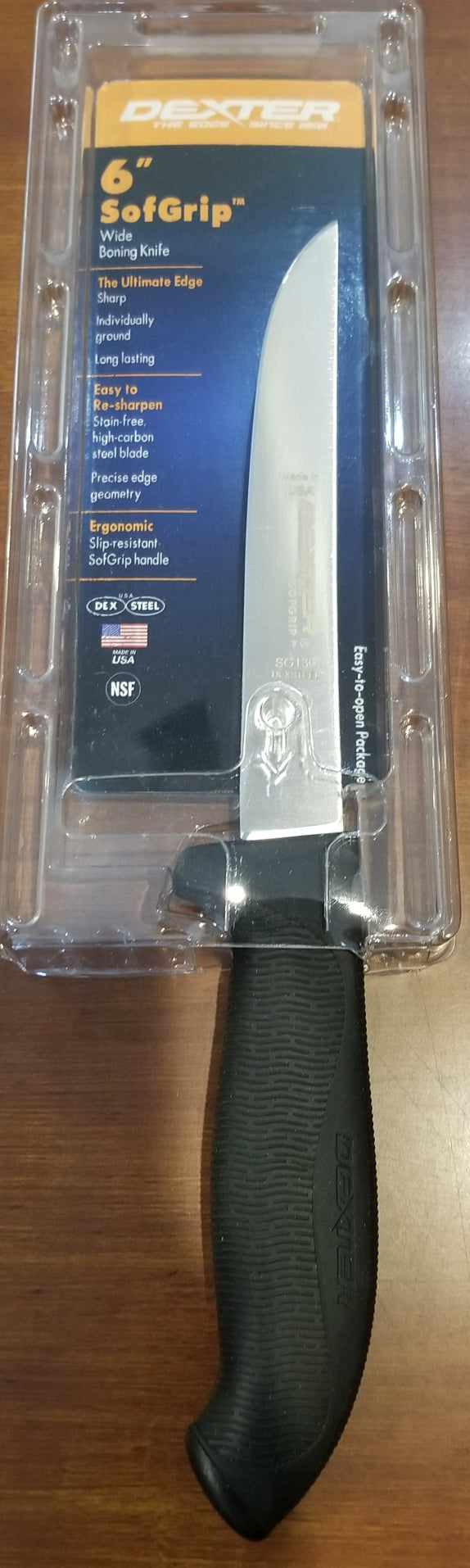 Dexter 6in SofGrip Wide Boning Knife SG136B-PCP