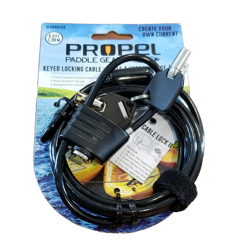 Propel Paddle Gear Keyed Locking Cable